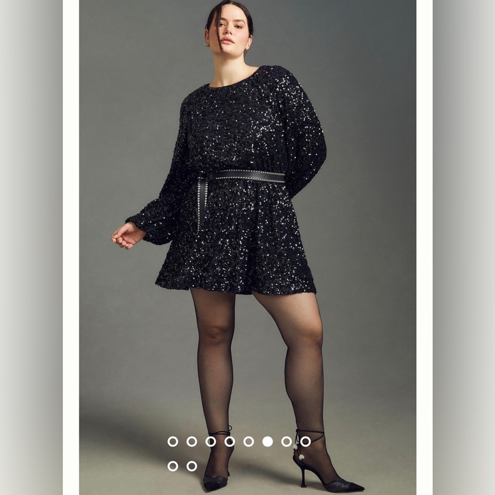 Anthropologie Sunday in Brooklyn balloon sleeve mini dress 3x